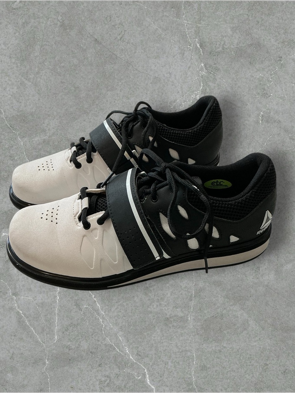 Reebok Crossfit Lifter PR CN4513 Men’s Sz 8 Black White Weight Lifting Shoes
